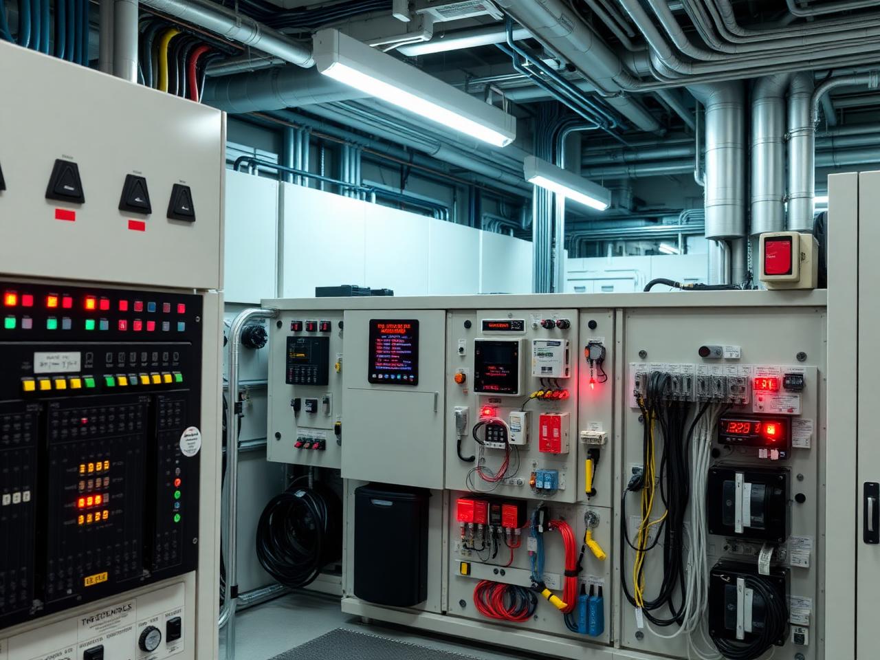 Electrical control panels at an HCIN site
